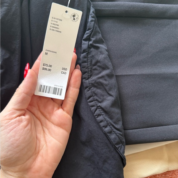 lets Frans Black Elastic Waist Pants w/ Drawstrings - Picture 3 of 6